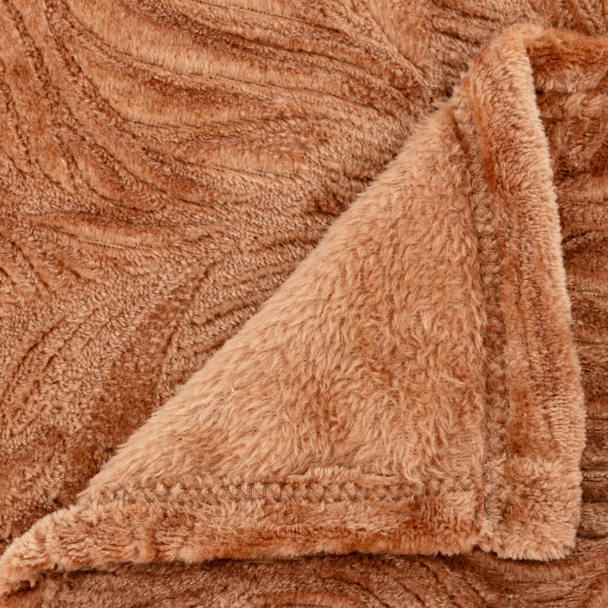 Κουβέρτα Fleece Ημίδιπλη (180X230) A-S Ryo Terracotta 204419B Λευκά Είδη Κρεβατοκάμαρας Κουβέρτες Μονές Spitishop
