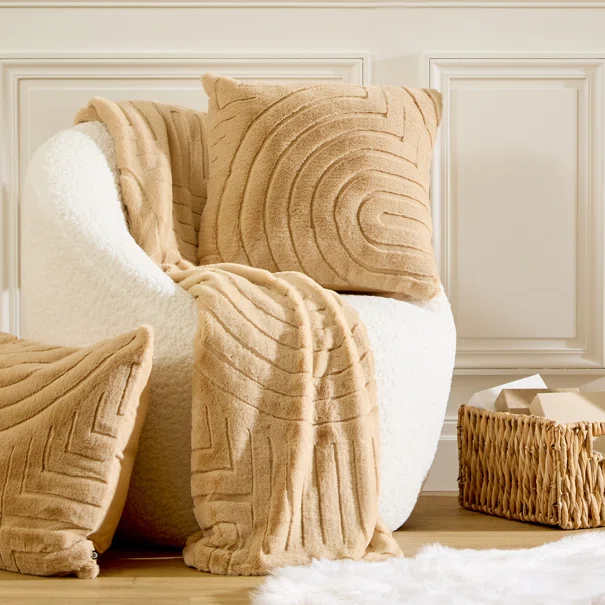 Κουβέρτα Γούνινη Ημίδιπλη (180x230) A-S Arka Beige 212413A