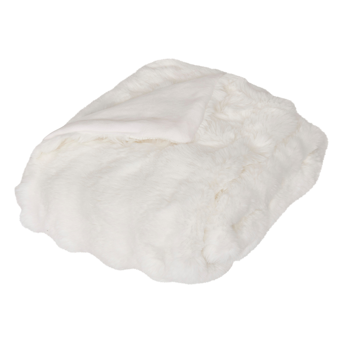 Γούνινη Κουβέρτα Καναπέ (120x160) A-S Zephy White 212507