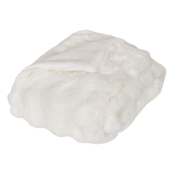 Γούνινη Κουβέρτα Καναπέ (120x160) A-S Zephy White 212507