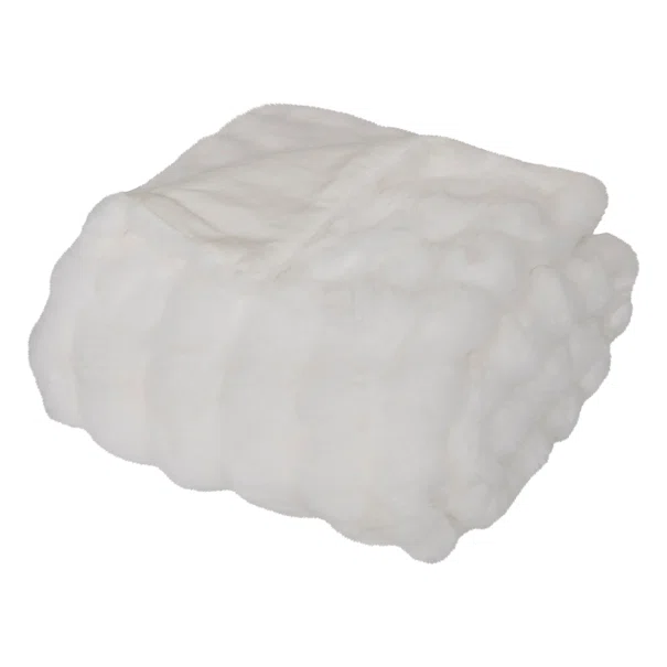 Κουβέρτα Γούνινη Ημίδιπλη (180x230) A-S Zephy White 212508