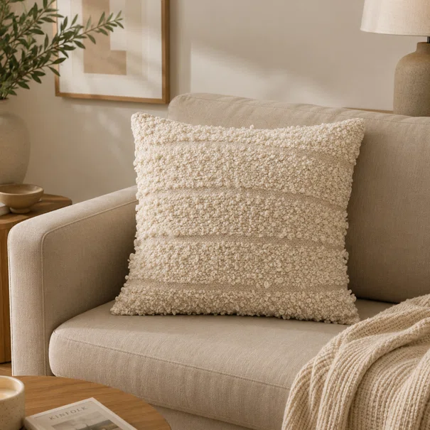 Διακοσμητικό Μαξιλάρι Μπουκλέ (45x45) A-S Beryl Linen 223218A