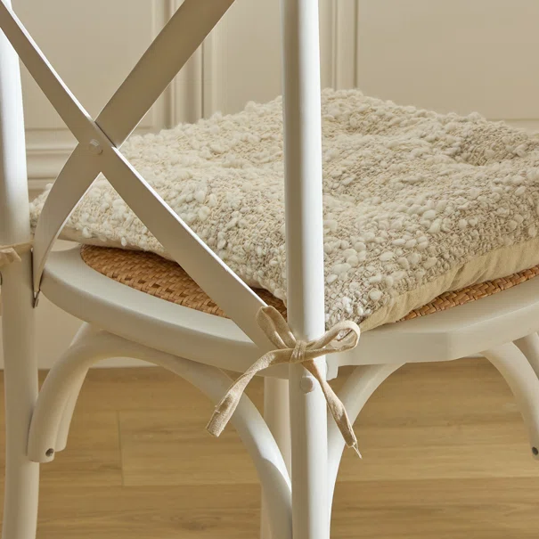 Μπουκλέ Μαξιλάρι Καρέκλας (38x38) A-S Beryl Linen 223220A