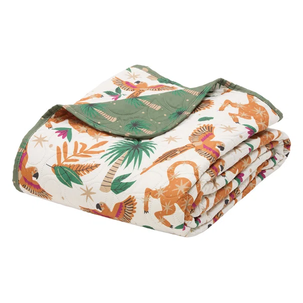 Κουβερλί Υπέρδιπλο (220x240) 2 Όψεων A-S Cole Jungle 223235C