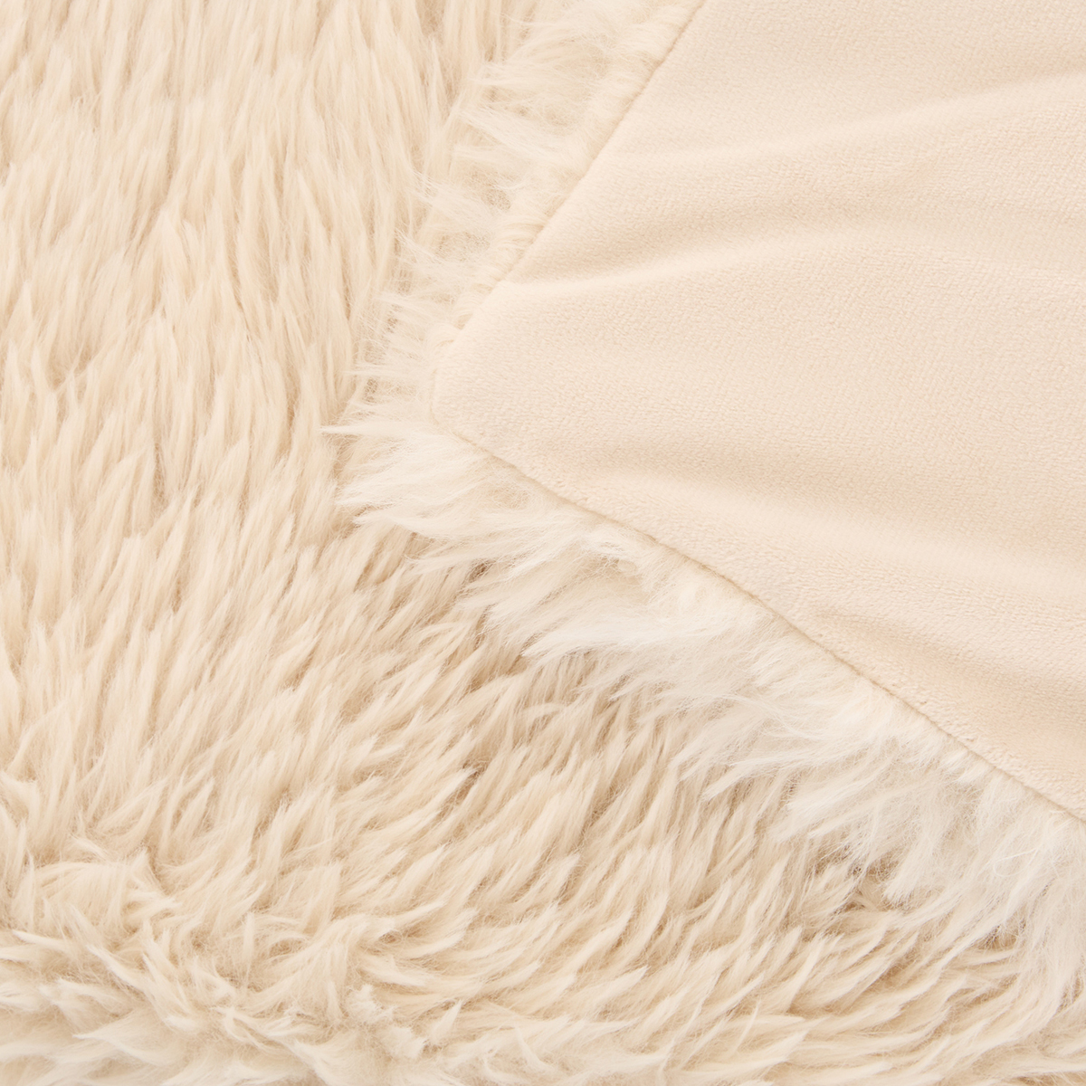 Γούνινη Κουβέρτα Καναπέ (120X150) A-S Duvia Beige 223362B Λευκά Είδη Σαλονιού Κουβέρτες Spitishop