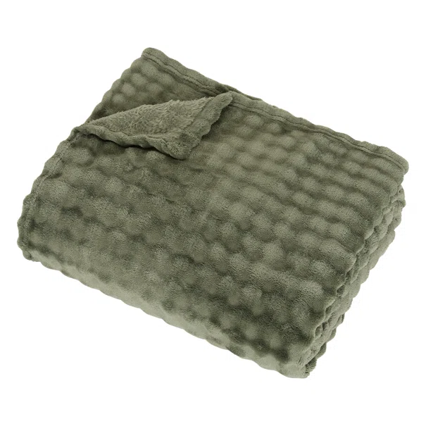 Κουβέρτα Γούνινη Ημίδιπλη (180x230) A-S Zephy Khaki 223384C