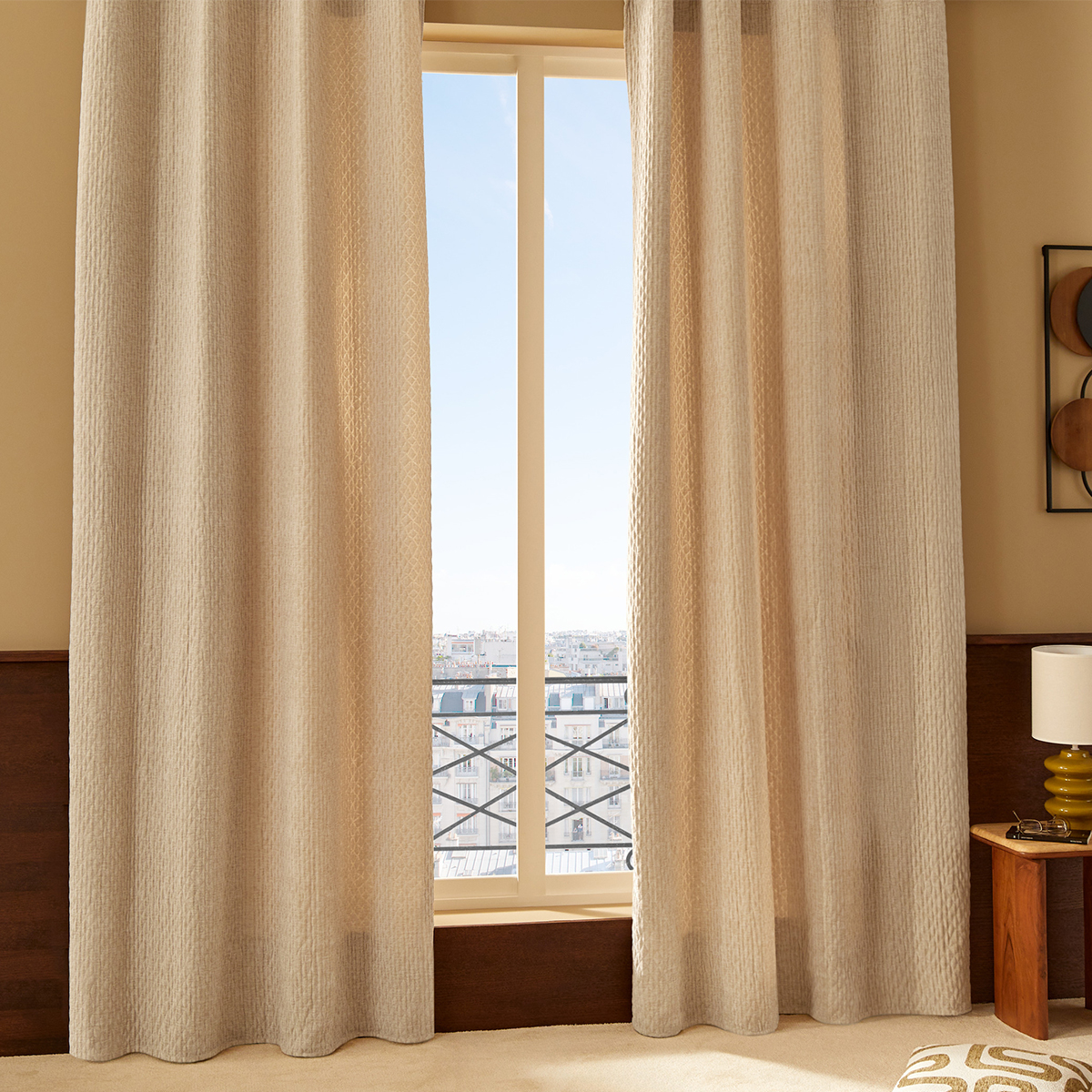 Κουρτίνα (140x260) Με Τρουκς A-S Fran Beige 223252A