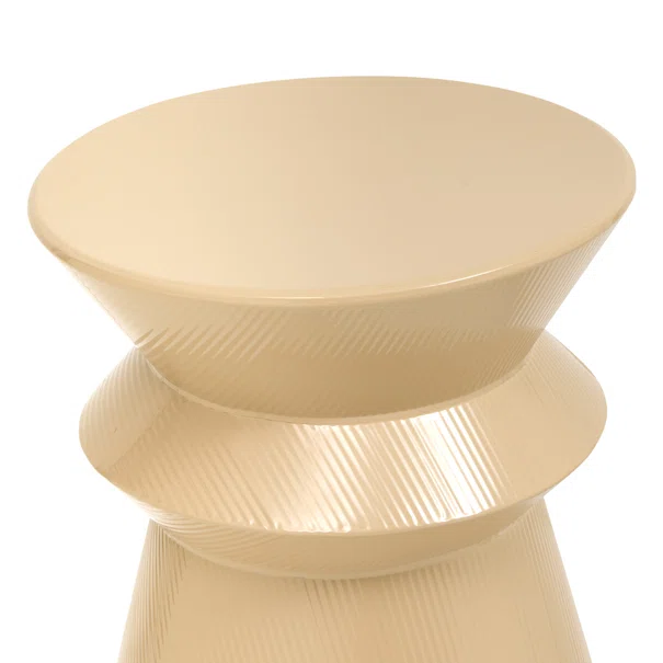 Βοηθητικό Τραπεζάκι (Φ35.5x45) A-S Maya Beige 213195A