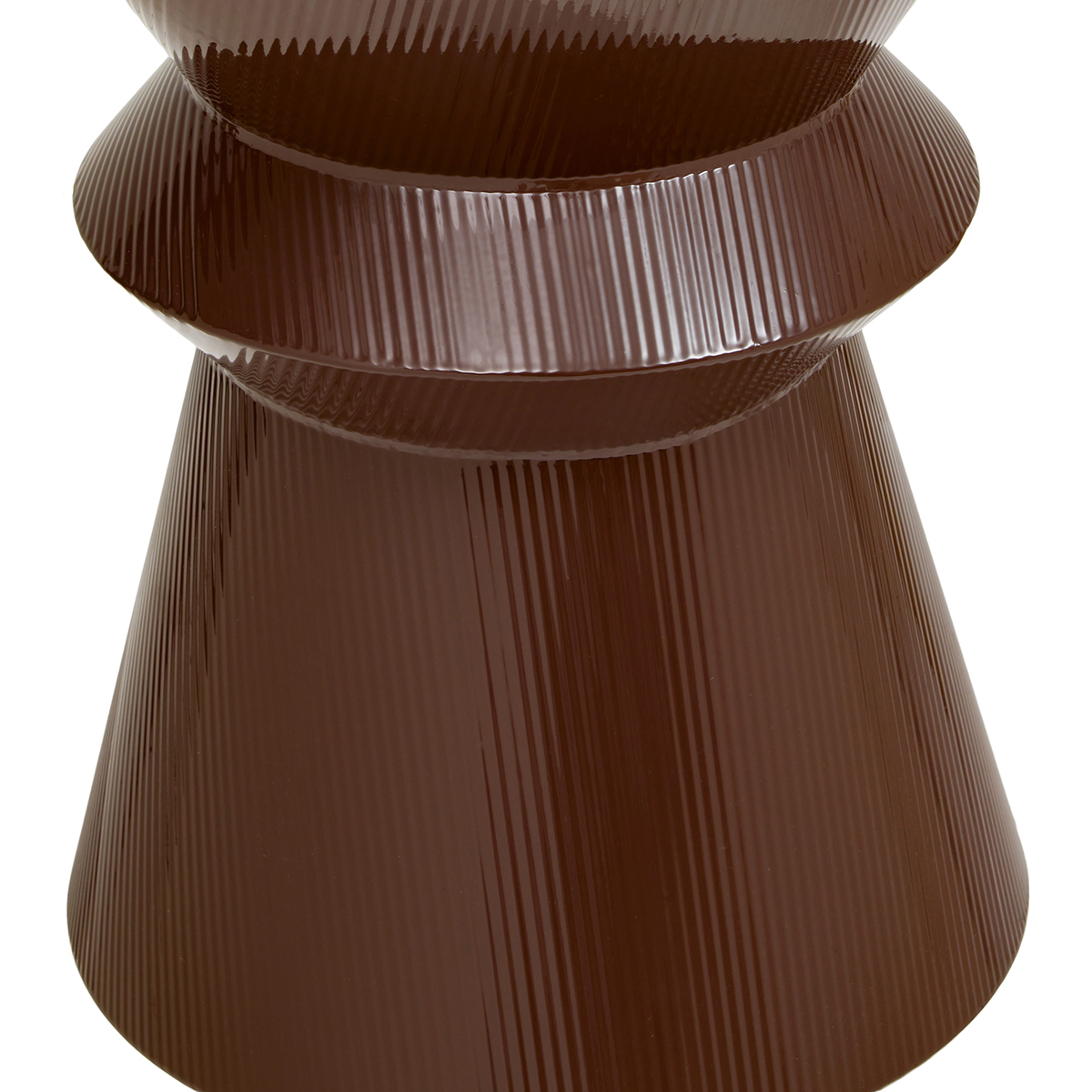 Βοηθητικό Τραπεζάκι (Φ35 5X45) A-S Maya Chocolate 213195B Έπιπλα Σαλονιού Τραπεζάκια Μεταλλικά Spitishop