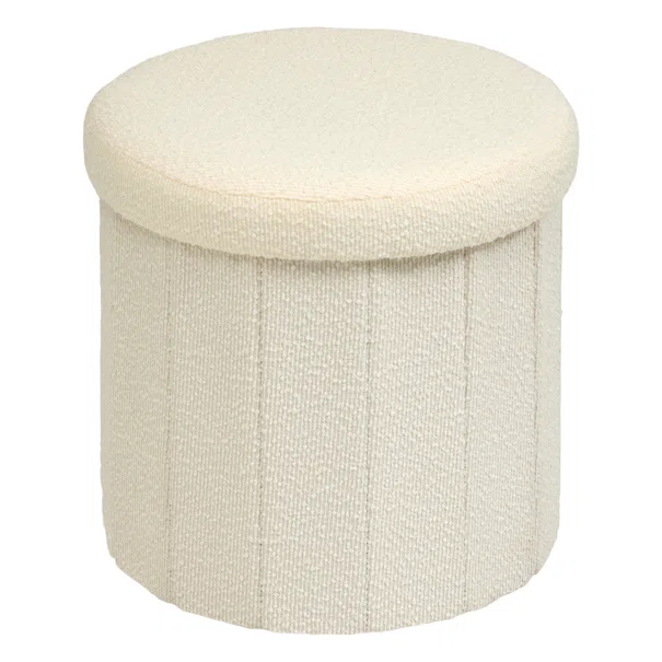 Σκαμπό Με Αποθηκευτικό Χώρο (Φ38x38) A-S Fink White 214273A