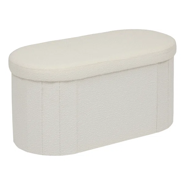 Ταμπουρέ Με Αποθηκευτικό Χώρο (76x38x38) A-S Fink White 214274A