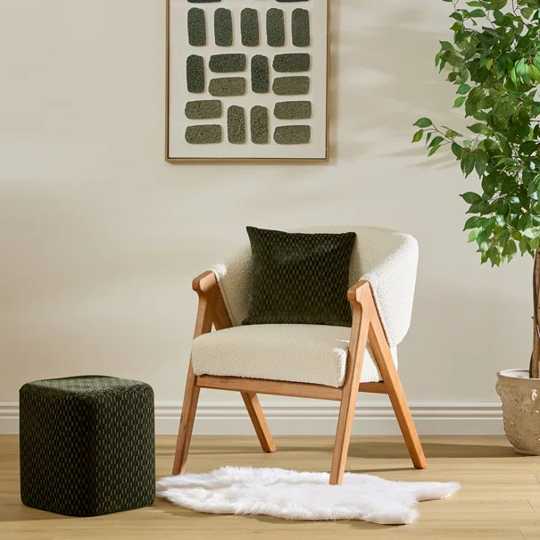 Σκαμπό (35x35x38) A-S Selia Green 214275B