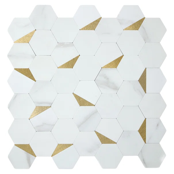 Αυτοκόλλητα Πλακάκια (Σετ 2τμχ) A-S Mina White 223867A