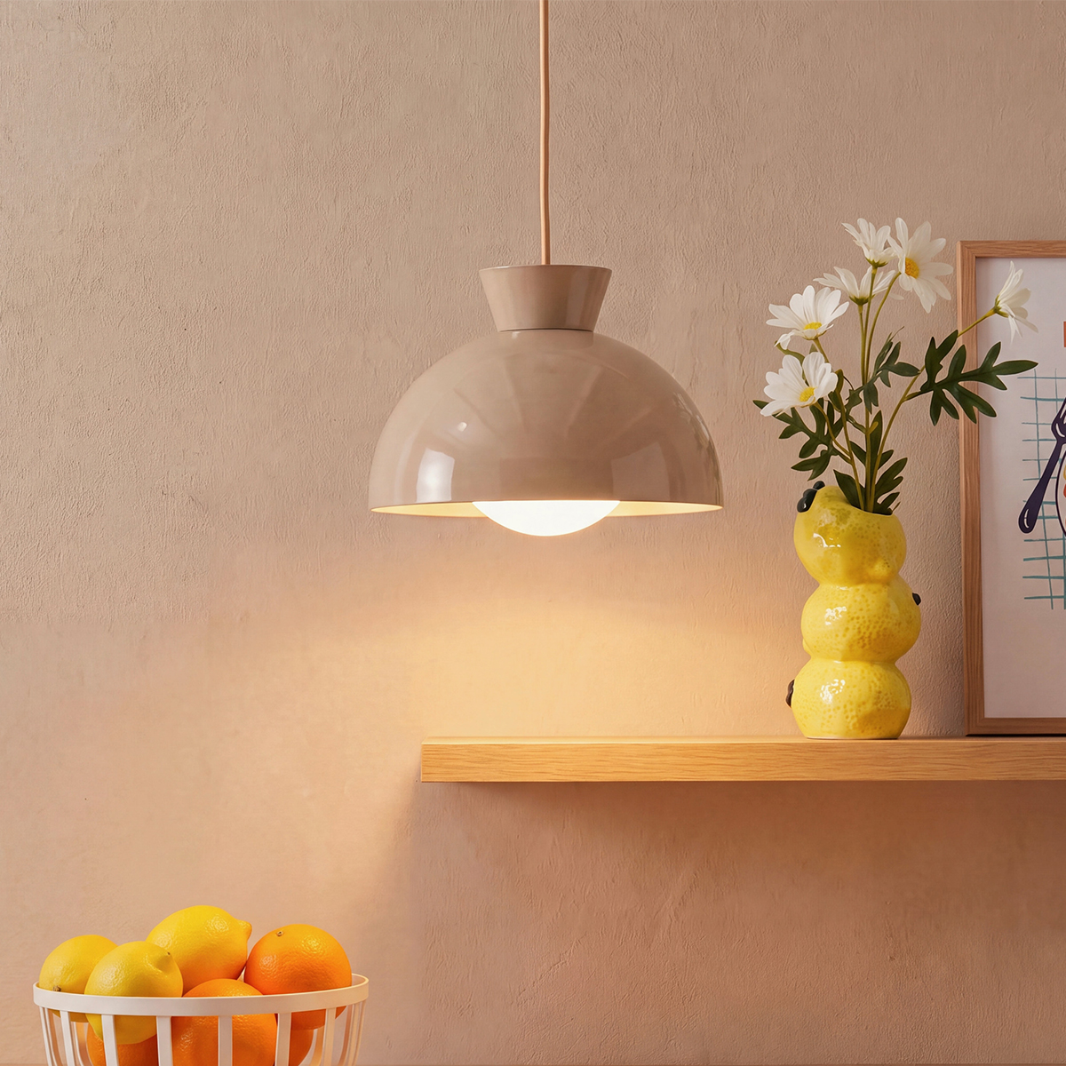 Φωτιστικό Οροφής Μονόφωτο A-S Lito Beige 221654A