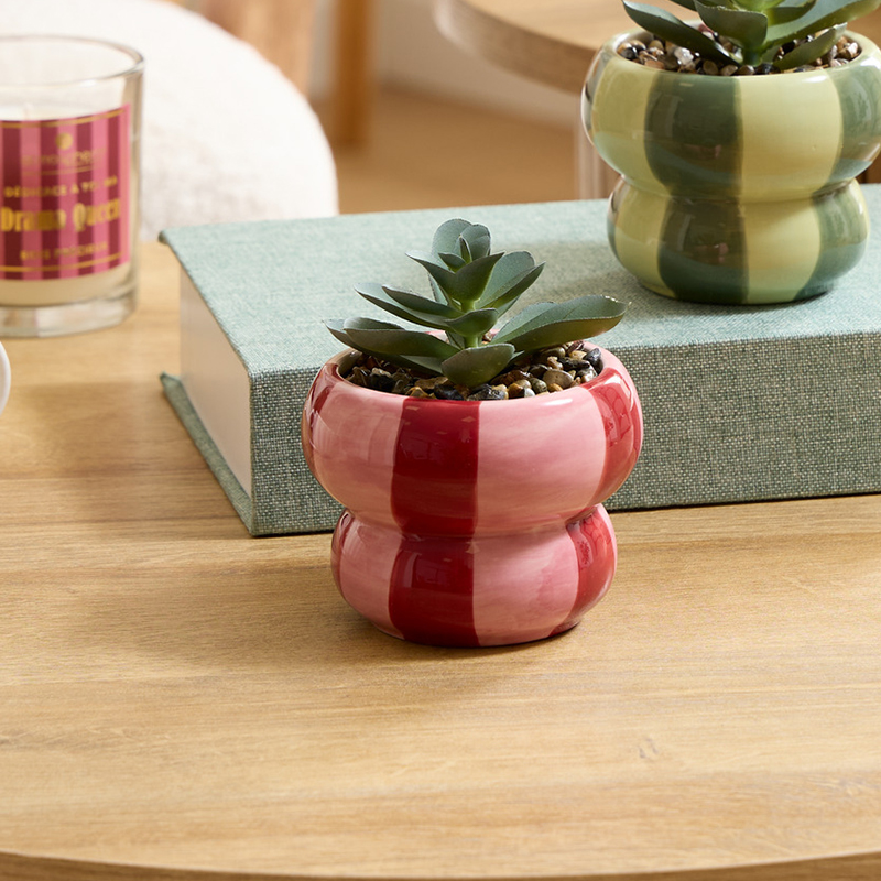 Τεχνητό Φυτό Σε Γλάστρα (Φ8.7x10) A-S Neya 219010 Pink