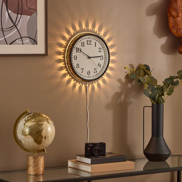 Ρολόι Τοίχου Με LED (Φ29) A-S Mehdi 219682