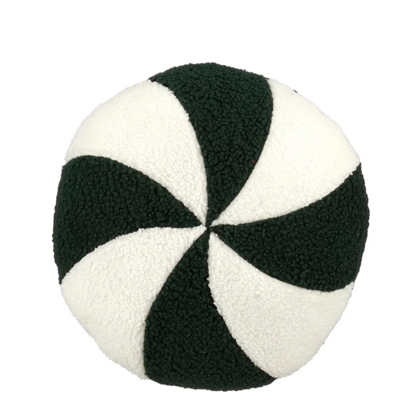 Χριστουγεννιάτικο Μαξιλάρι Fleece (Φ30) Edelman Candy Cane D.Green 1207366