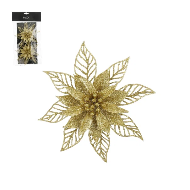 Στολίδια Χριστουγεννιάτικα (Σετ 2τμχ) Edelman Gold 1179696