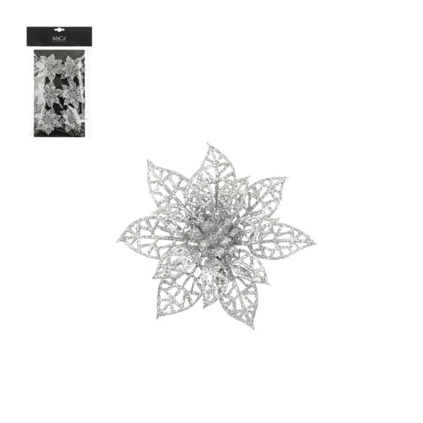 Στολίδια Χριστουγεννιάτικα (Σετ 6τμχ) Edelman Silver 1179726