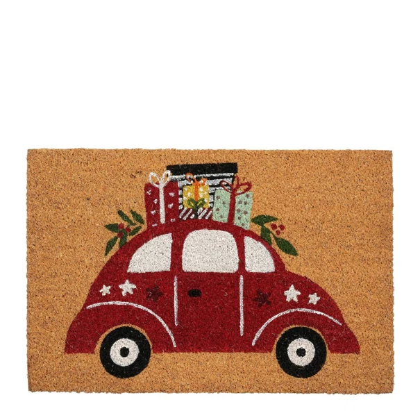 Χριστουγεννιάτικο Πατάκι Εισόδου (40x60) Edelman Car Red 1196615