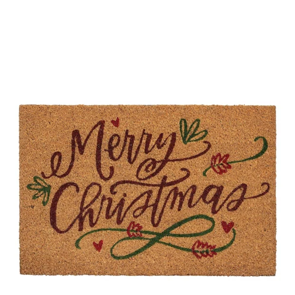 Χριστουγεννιάτικο Πατάκι Εισόδου (40x60) Edelman Merry Christmas Brown 1196617