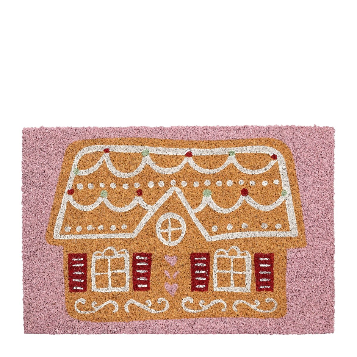 Χριστουγεννιάτικο Πατάκι Εισόδου (40x60) Edelman Gingerbread House Pink 1196618