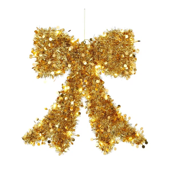 Χριστουγεννιάτικος Φιόγκος Με Led (44.5x42) Edelman Gold 1199438