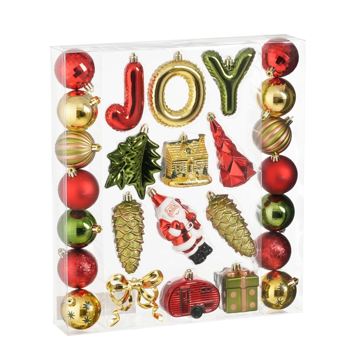 Χριστουγεννιάτικα Στολίδια (Σετ 26τμχ) Edelman Joy Red-D.Green 1197861