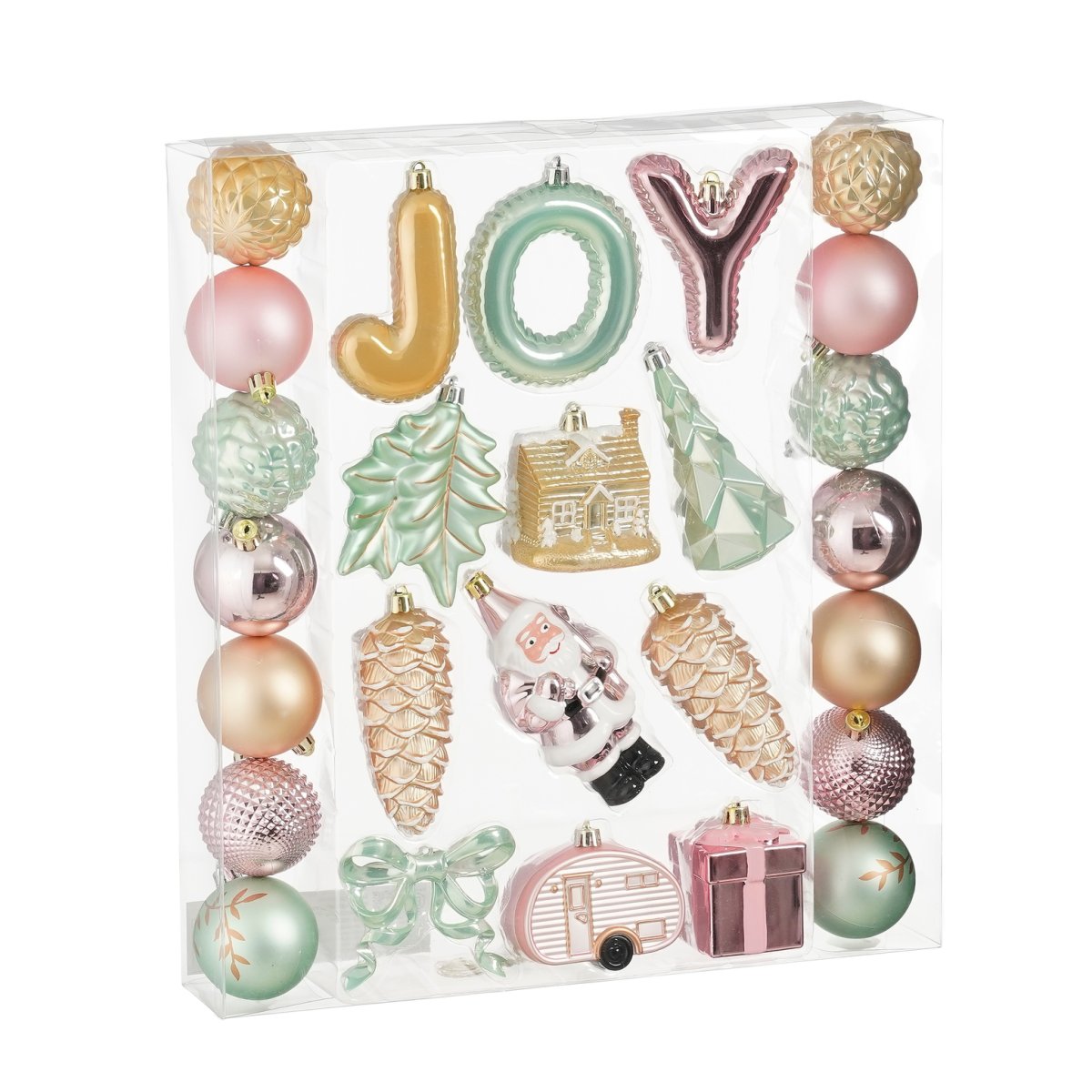 Χριστουγεννιάτικα Στολίδια (Σετ 26τμχ) Edelman Joy Pink-Champagne-L.Green 1197921