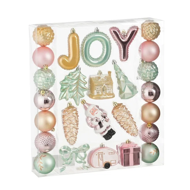 Χριστουγεννιάτικα Στολίδια (Σετ 26τμχ) Edelman Joy Pink-Champagne-L.Green 1197921