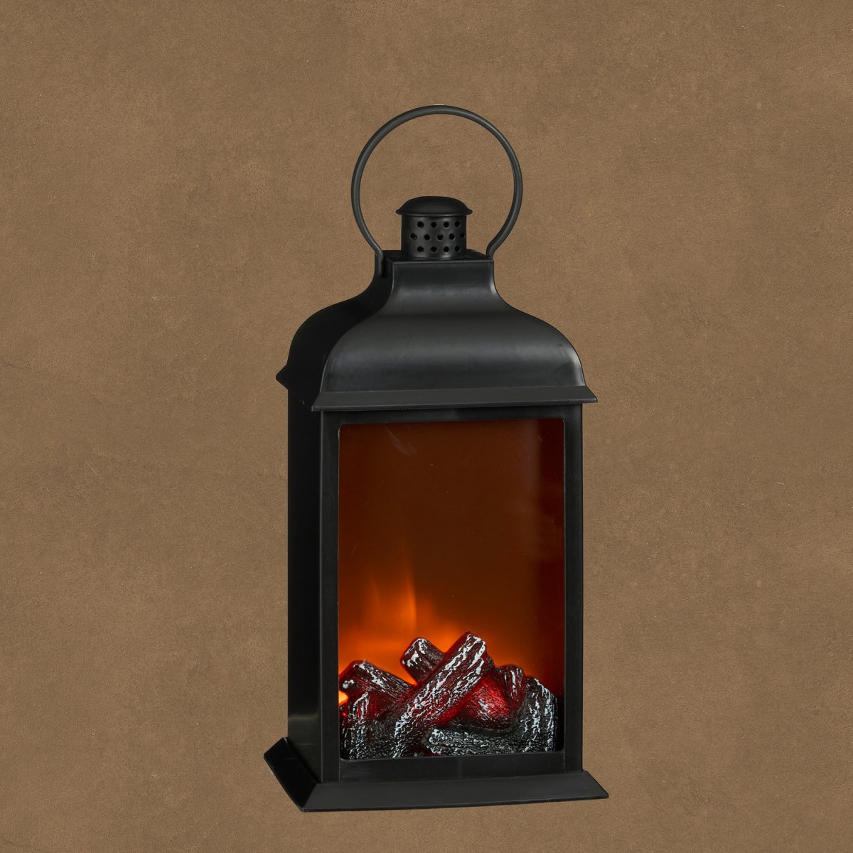 Διακοσμητικό Φανάρι Με Εφέ Φλόγας & Led (15x12x28.5) Edelman Black 1202162