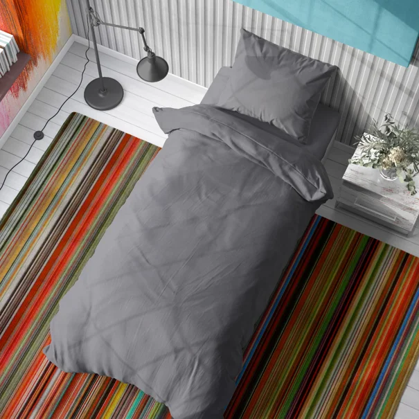 Πάπλωμα Μονό (160x240) Dimcol Solid Dark Grey 495