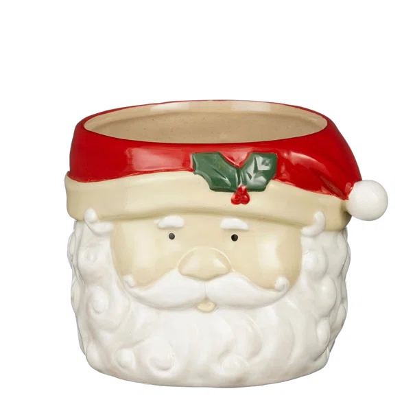 Χριστουγεννιάτικο Κασπώ (13.5x15.5x11.5) Edelman Santa Red 1201027