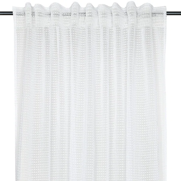 Κουρτίνα (140x260) Με Τρούκς S-F Amandine Blanc CE468001