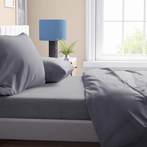 Σεντόνια Υπέρδιπλα (Σετ 240x270) Dimcol Solid Dark Grey 495