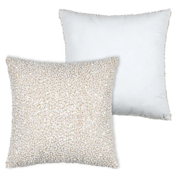 Διακοσμητικό Μαξιλάρι Μπουκλέ 2 Όψεων (45x45) S-F Punky Creme CE441003