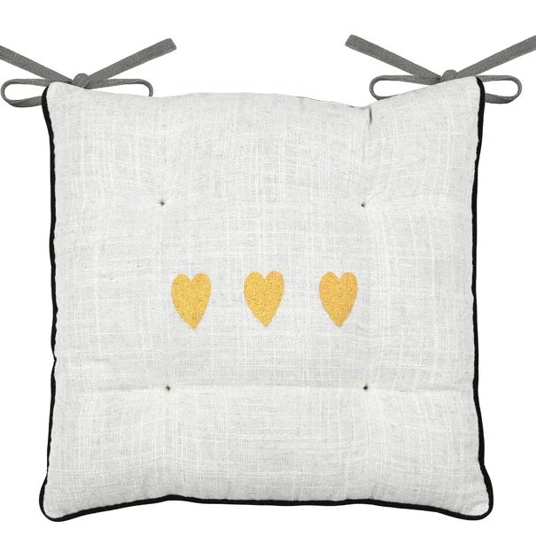 Μαξιλάρι Καρέκλας 2 Όψεων (38x38) S-F Teenlove Gris CE447011