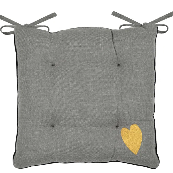Μαξιλάρι Καρέκλας 2 Όψεων (38x38) S-F Teenlove Gris CE447011