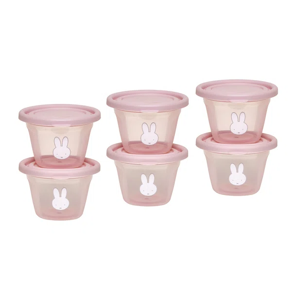 Φαγητοδοχεία (Σετ 6τμχ) Miffy Koko Pink 69-24707