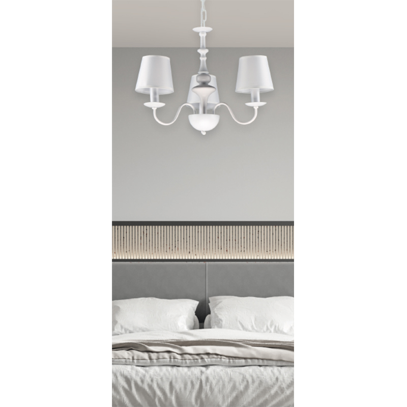 Φωτιστικό Οροφής Τρίφωτο Homelighting Belo 77-8085 White