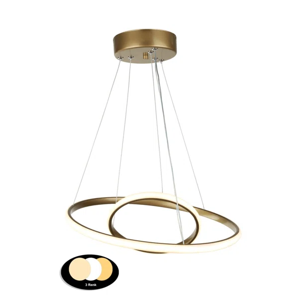 Φωτιστικό Οροφής LED 3 CCT Heronia Cronos 01-0445 Gold