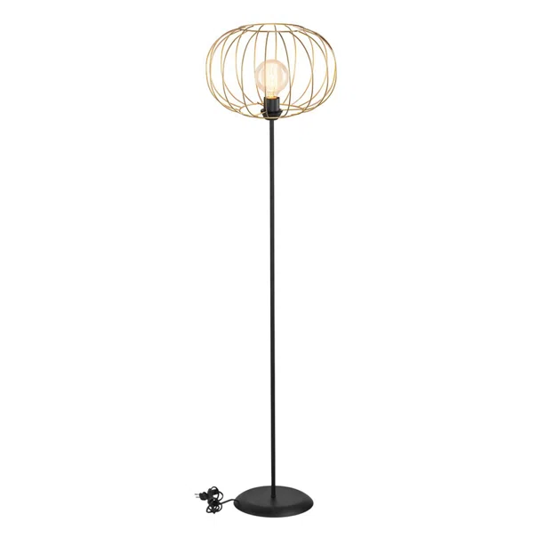 Φωτιστικό Δαπέδου Heronia FLB-03 34-0388 Gold/Black