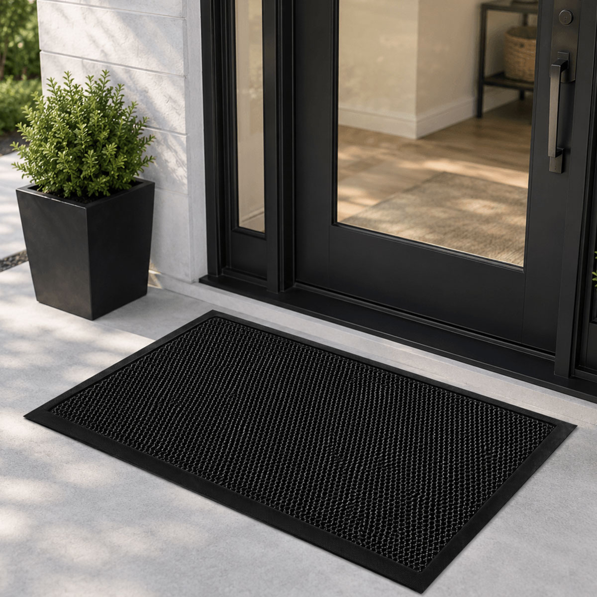 Πατάκι Εισόδου (60x90) Pol Rugs & Mats 3D Grey/Black