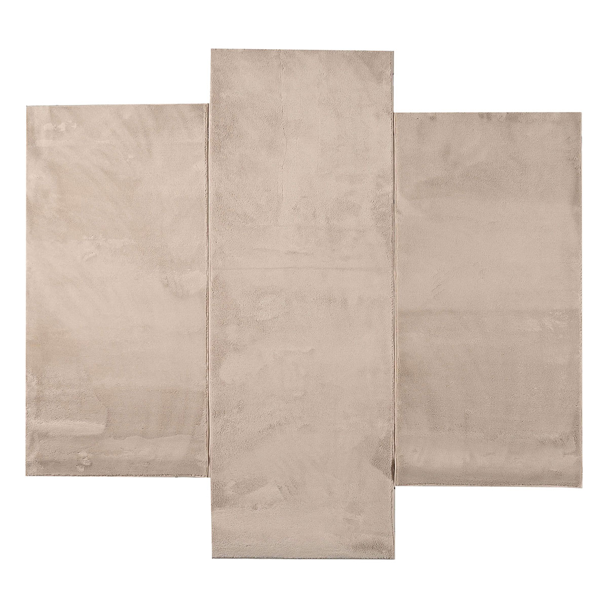 Μοκέτες Κρεβατοκάμαρας (Σετ 3τμχ) Pol Rugs & Mats Como Beige