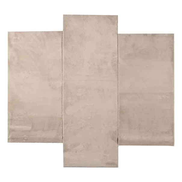 Μοκέτες Κρεβατοκάμαρας (Σετ 3τμχ) Pol Rugs & Mats Como Beige