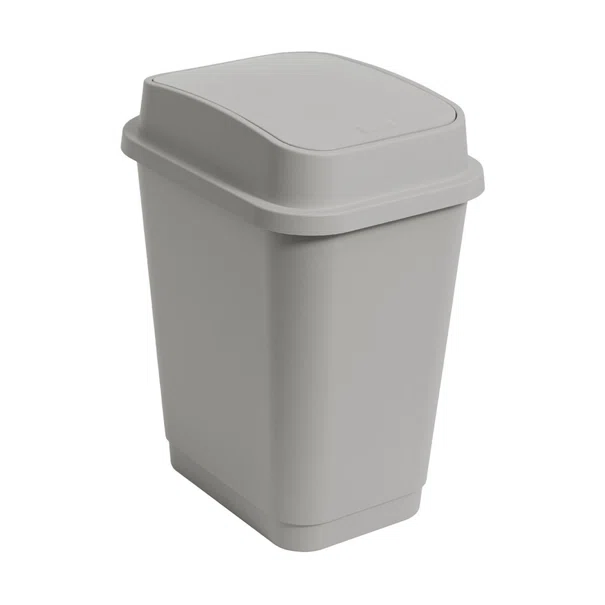 Κάδος Απορριμμάτων (38x28x47.5) Estia 25lt Fliptop 2 Γκρι 02-49139