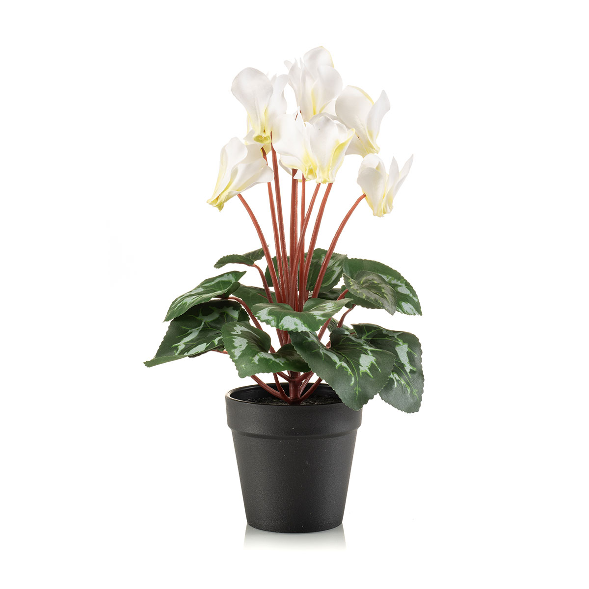 Τεχνητό Λουλούδι Σε Γλάστρα 30εκ. Emerald Cyclamen White/Green 433386