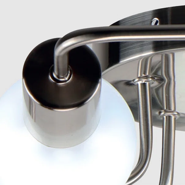 Φωτιστικό Οροφής Πολύφωτο Homelighting Shevy 77-8088 Nickel