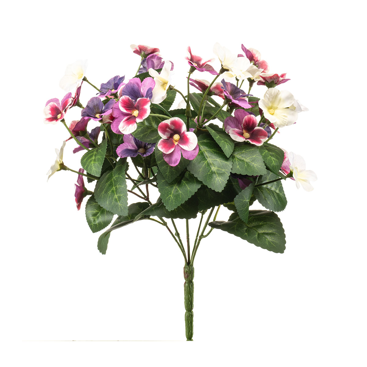 Τεχνητό Μπουκέτο Λουλουδιών 30εκ. Emerald Pansy Fuchsia/Purple 433186