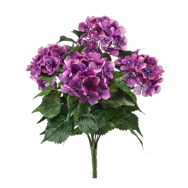 Τεχνητό Μπουκέτο Λουλουδιών 38εκ. Emerald Hydrangea Fuchsia 433178